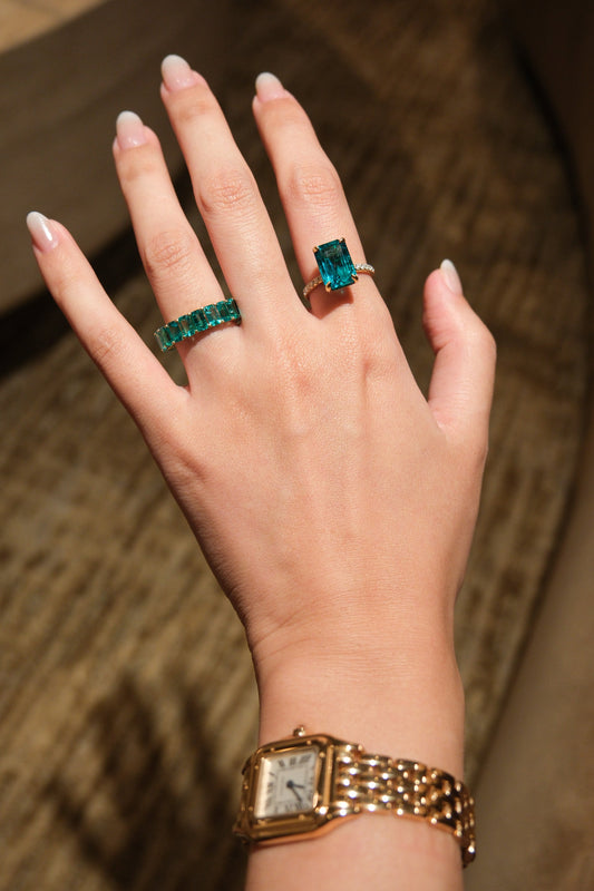 Emerald Cut Solitaire Ring