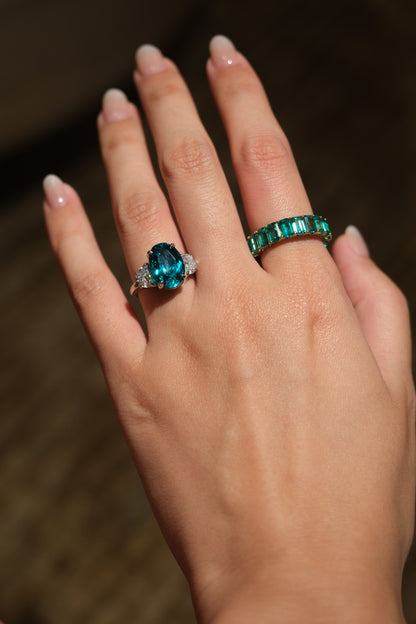 Oval Cut Three Stone Ring